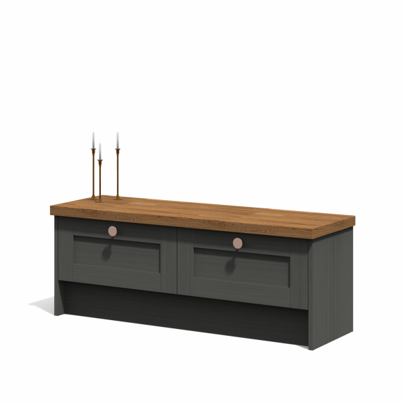 Bench with storage drawers