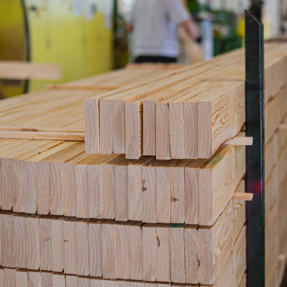 Glued timber